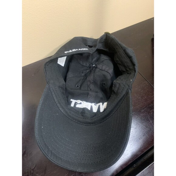 INVEST Strap Back Dad Hat Adjustable Cap Black - Picture 6 of 7